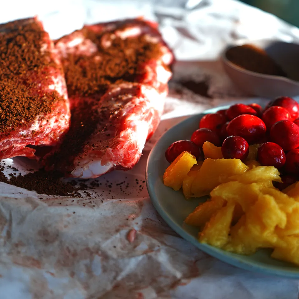 Cranberry Mango Braised Short Ribs