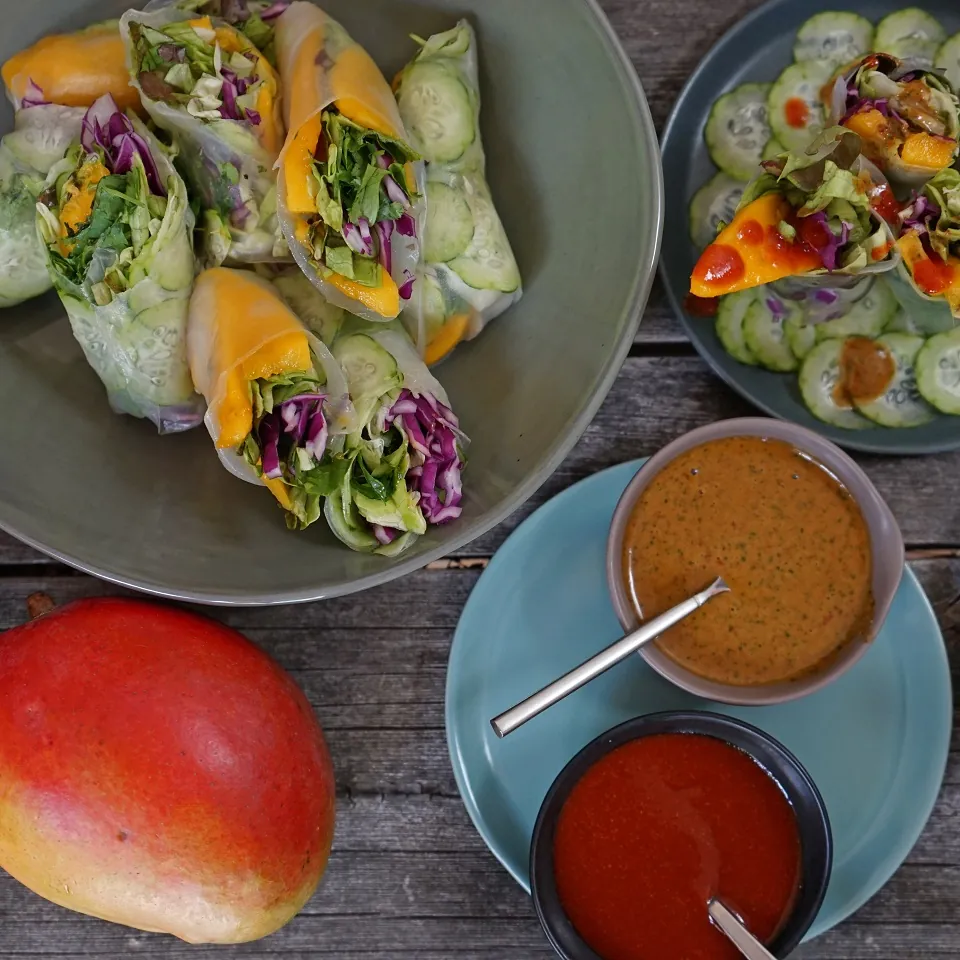 Mango & Fresh Herb Summer Rolls