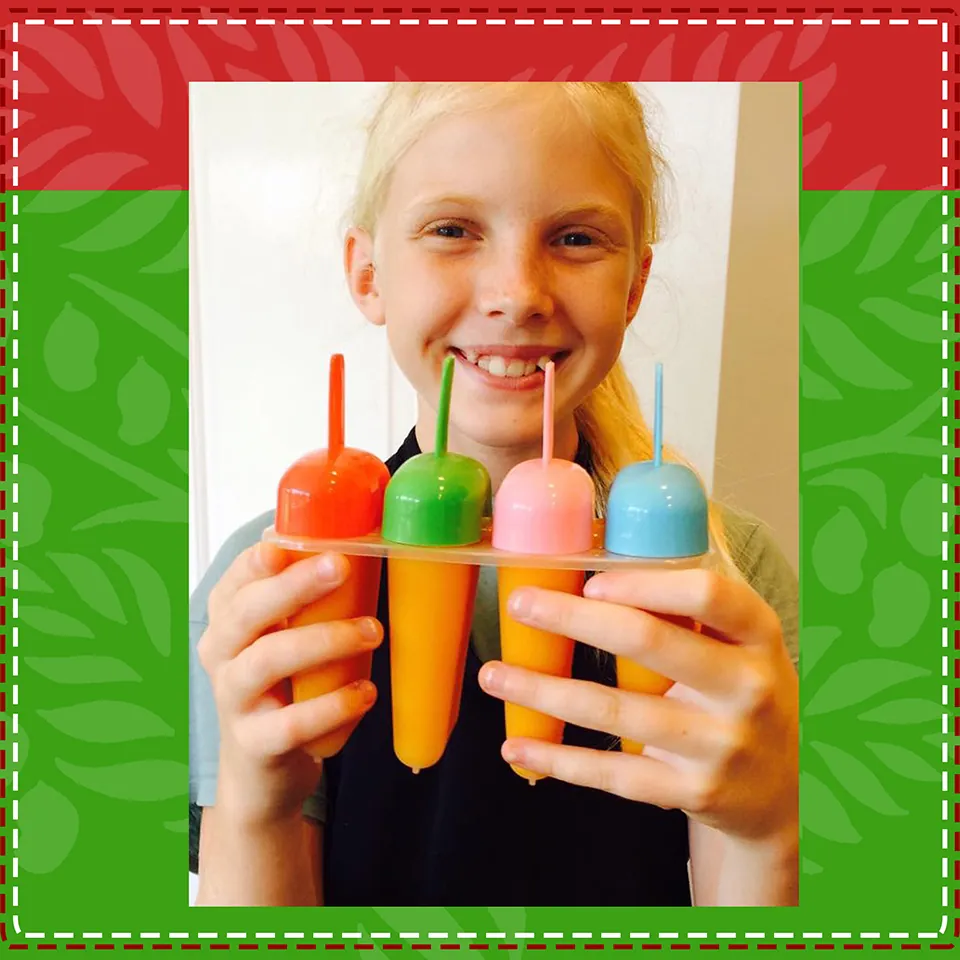 Carrot + Mango Popsicles