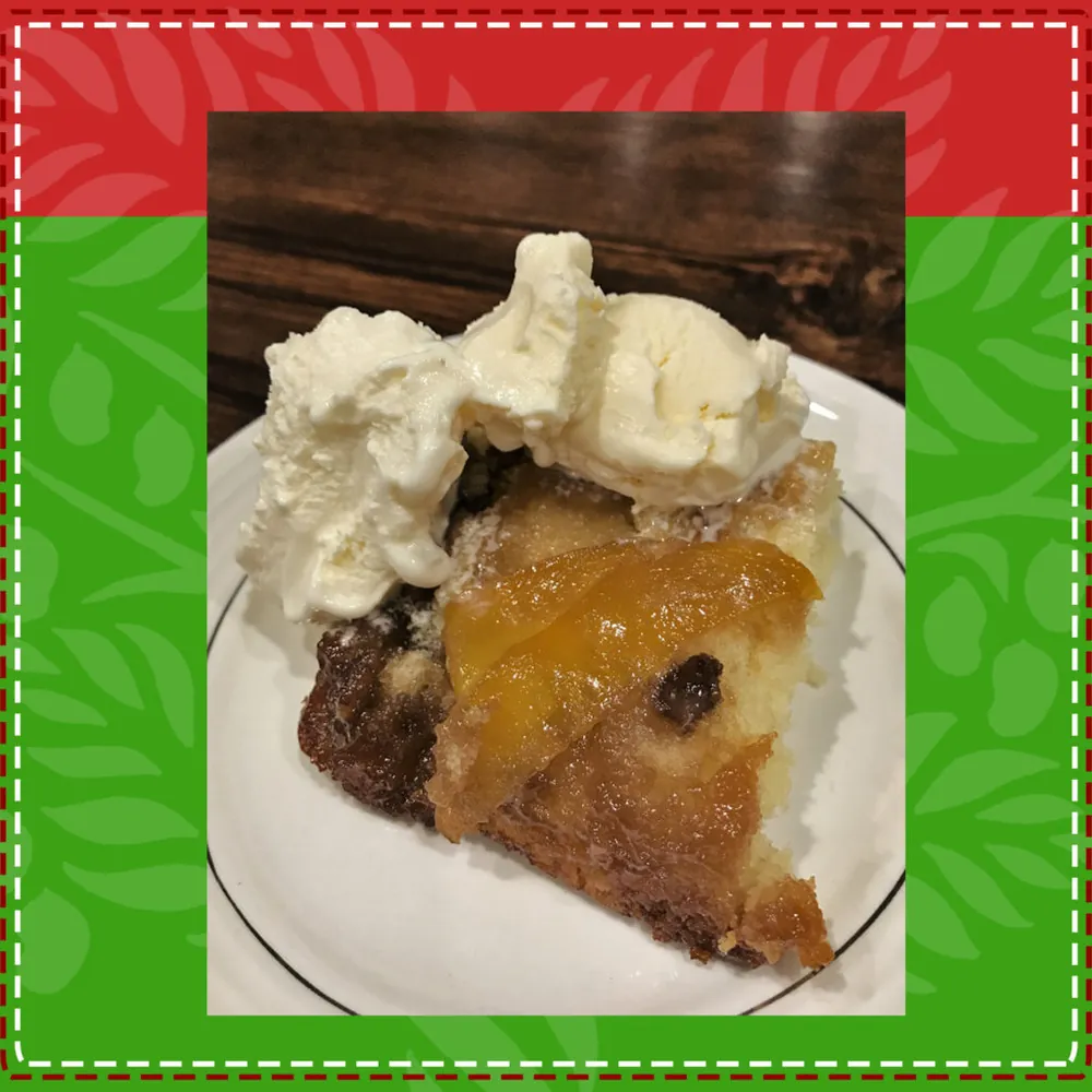 Honey Kissed Mango Upside-Down Cake