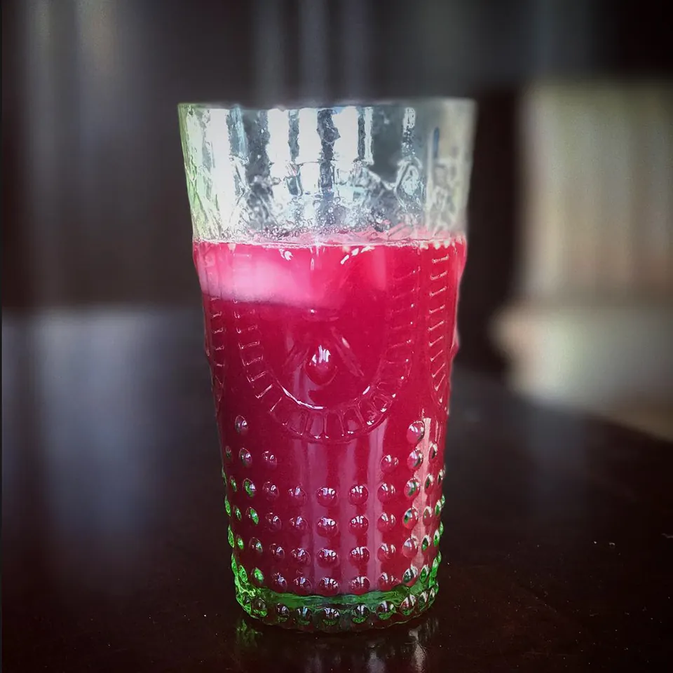 Mango, Ginger-Beet Lemonade