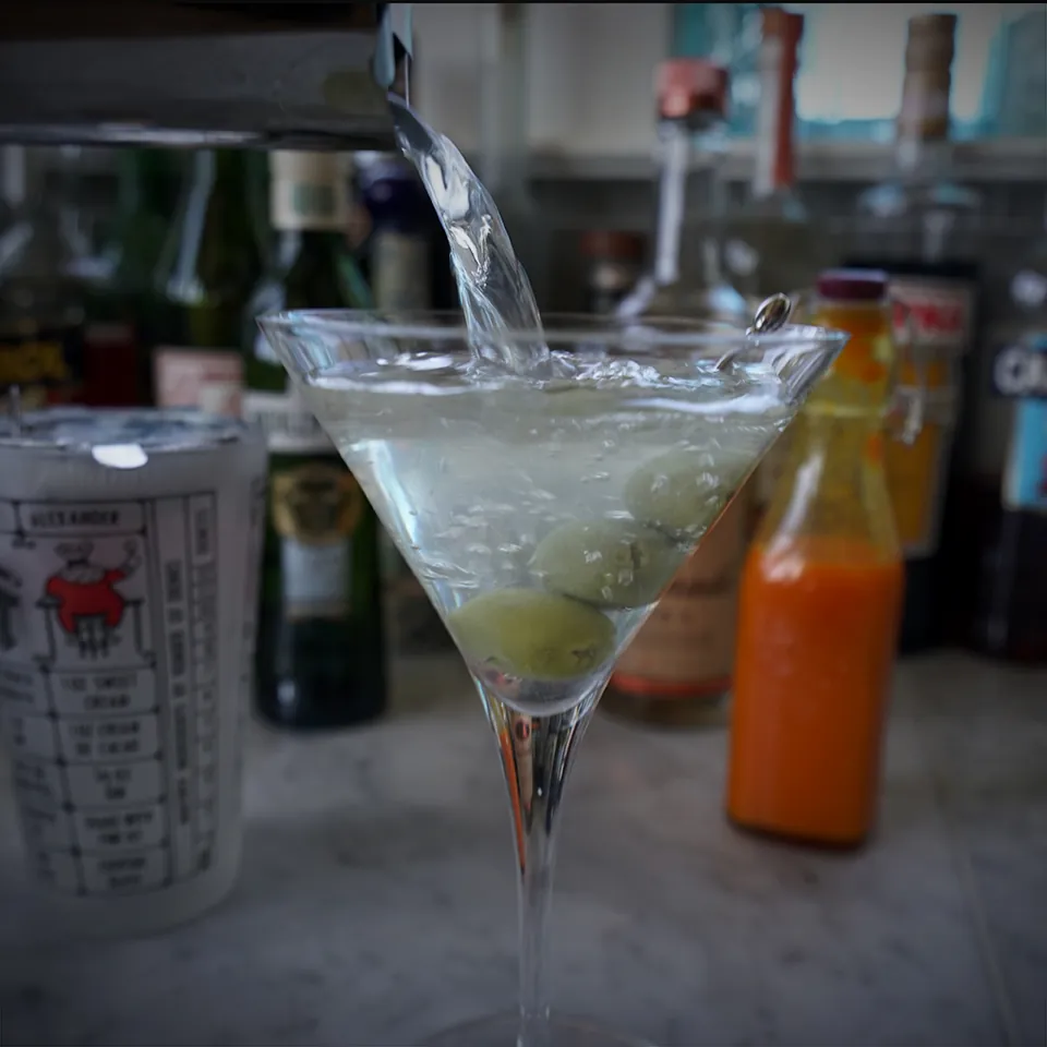 Tropical Hot & Dirty Martini