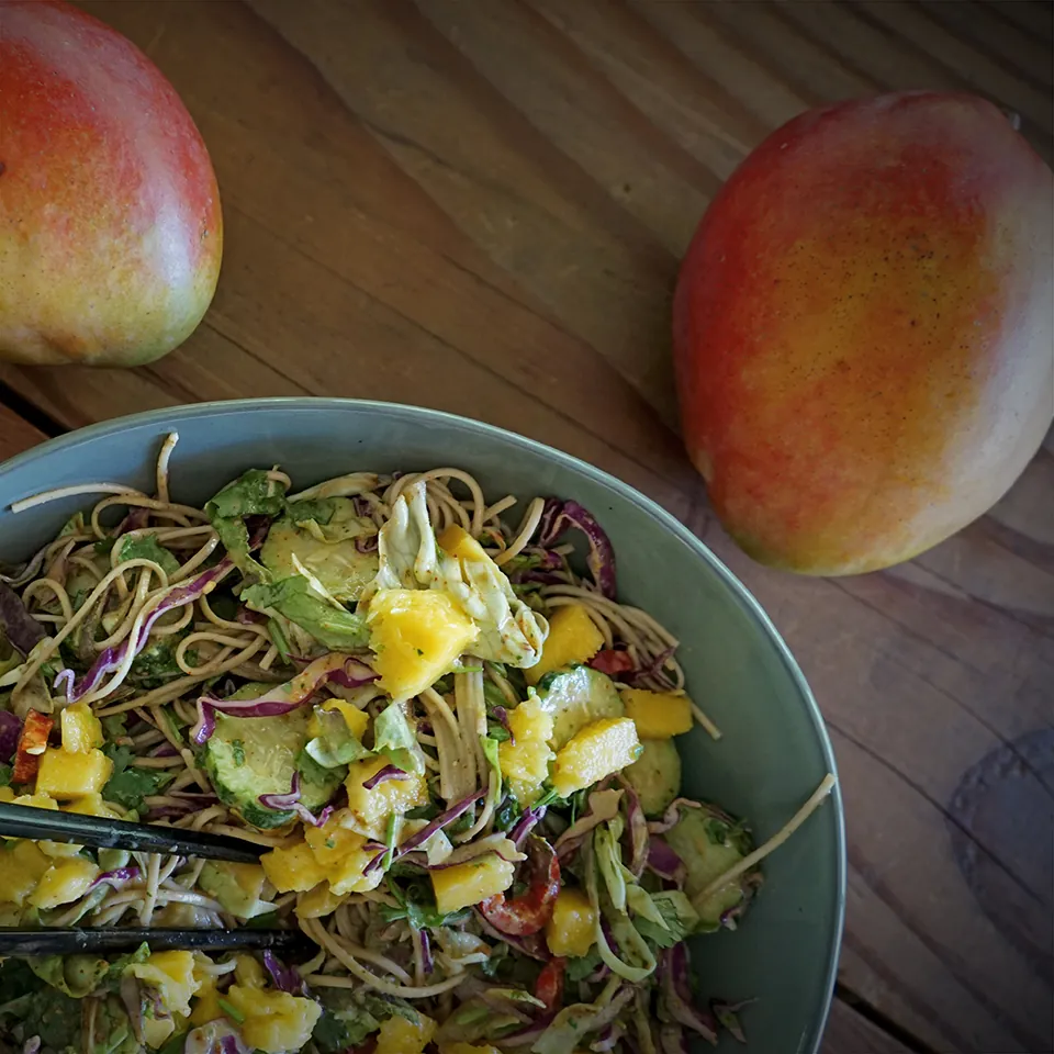 Cucumber-Mango Cold Noodle Salad