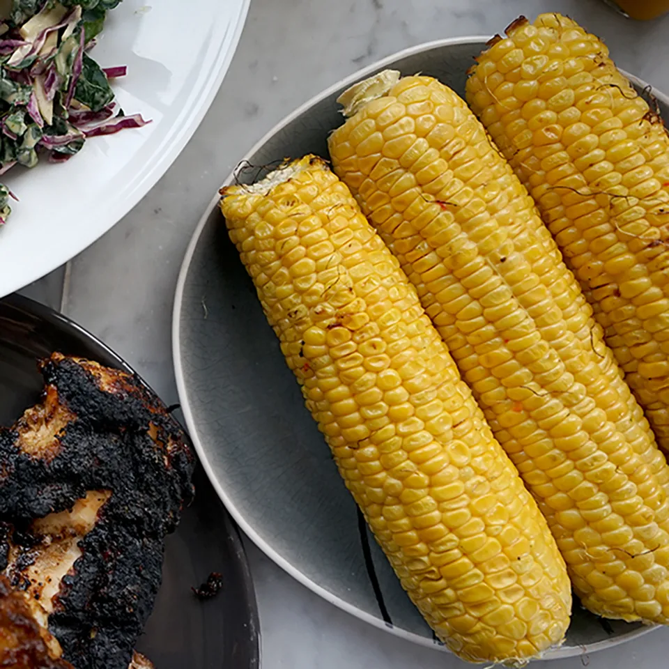 Grilled Corn & Mango Chili Butter