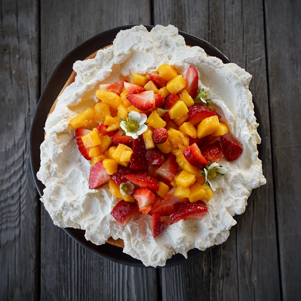 Mango Whipped Cream Cake