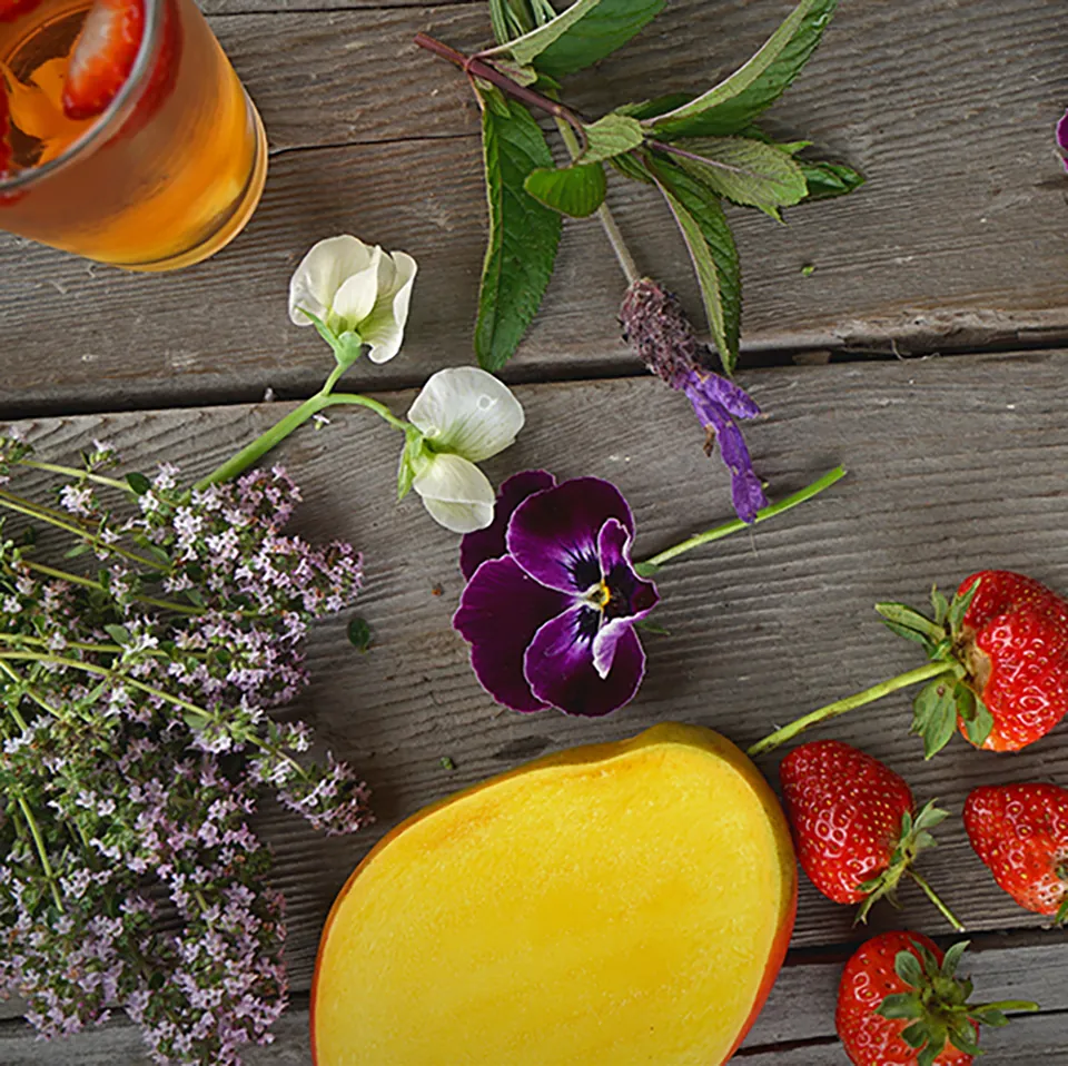 Flowering Herb Mango Syrup