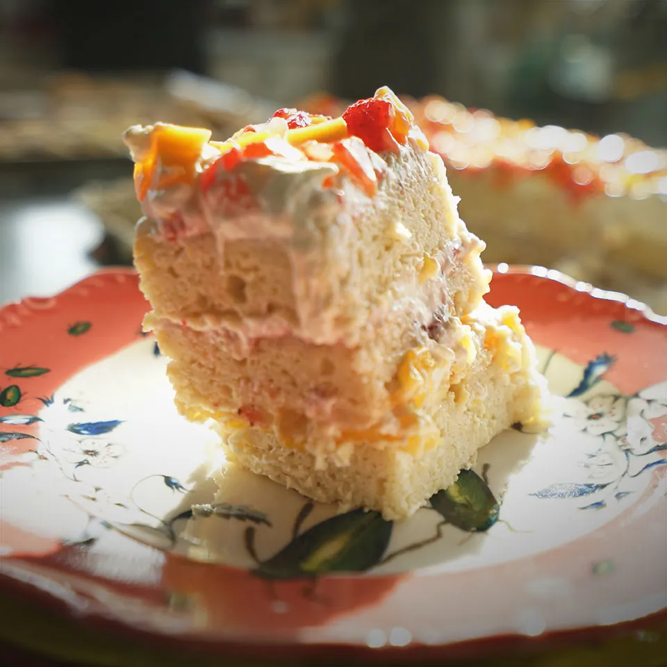 Mango Tres Leches (Layered) Cake