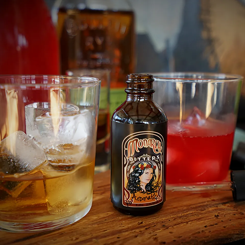 Cranberry-Blood Orange Bourbon with Mango