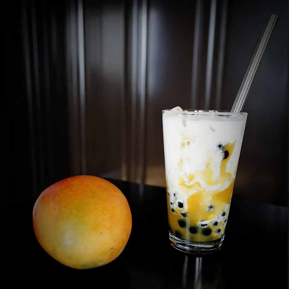 Fresh Mango Coconut Bubble Tea