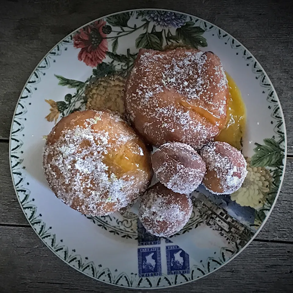 Mango Jelly Doughnuts
