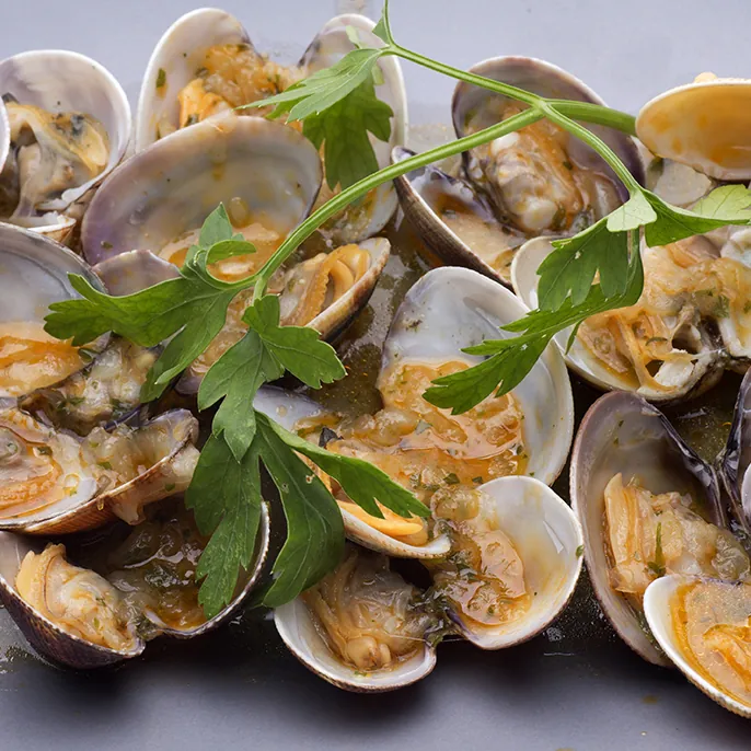 Mango Lime Compound Butter Clams