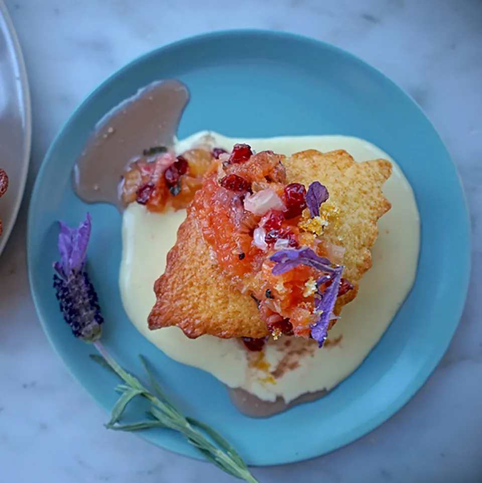 Tangerine Mango Mini Yogurt Cakes