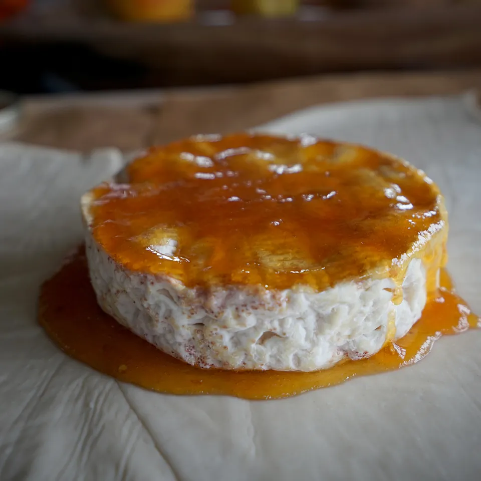 Vanilla Smoked Mango Jam Brie Puff Present