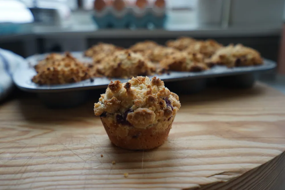 Mango-Blueberry Muffins