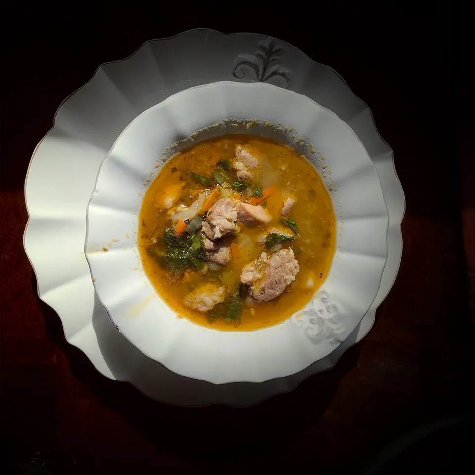 Pozole Verde Con Mango