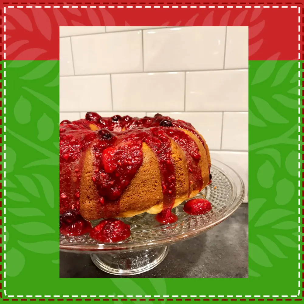 Magnificent Lemon Mango Bundt cake