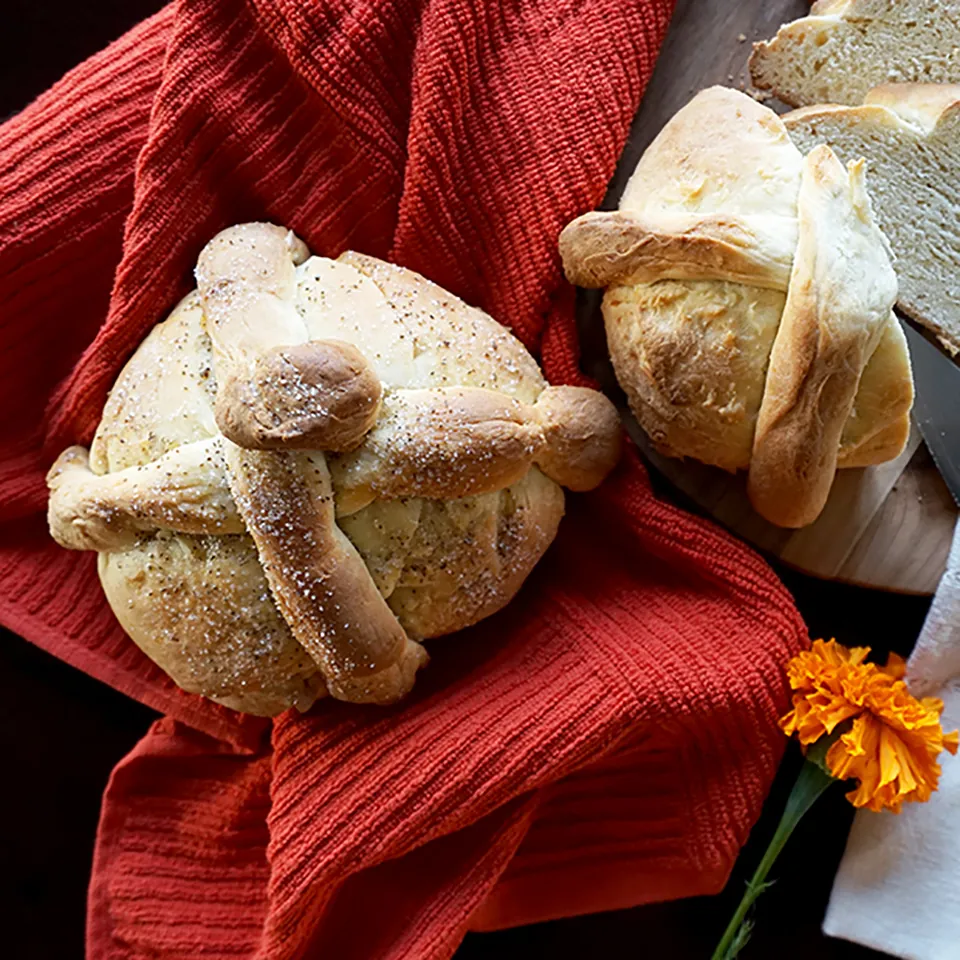 Mango “Bread of the Dead” Pan de Muerto