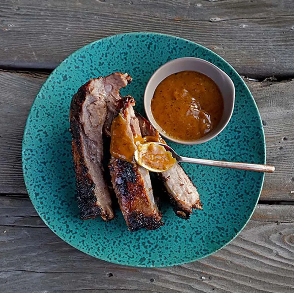 Whiskey & Mango St Luis Style BBQ Ribs